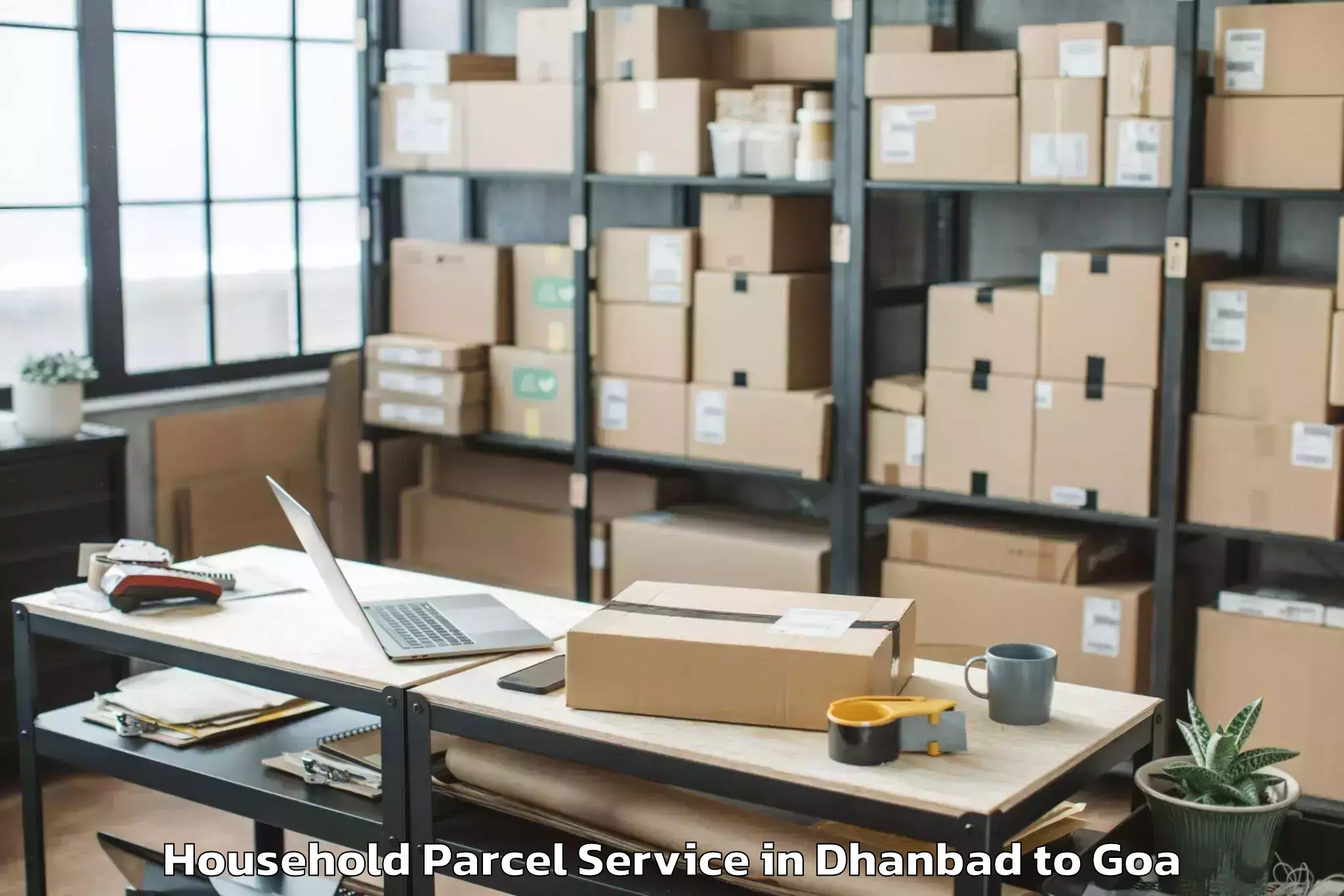 Trusted Dhanbad to Candolim Household Parcel